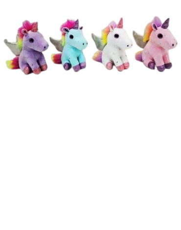 Llaveros Peluche Unicornio x 12 Unds.Medida: 11 cm aprox.