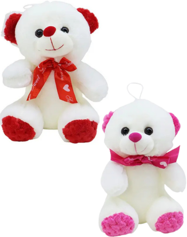 Peluche Oso Colores Surtidos x 4 Unds. Medida:14 x 20 cm aprox.