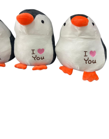 Peluches Pingüino x 3 Unds. Medida: 28 cm aprox.
