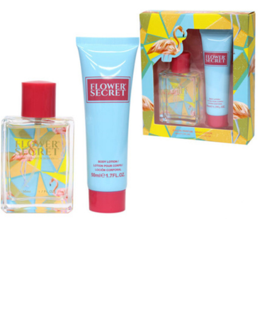 4 Set de Perfume Mujer 50 ML + Loción Corporal(1 Set Trae: 2 PCS)
