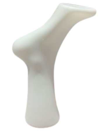 Pie Blanco de Plástico x 12 Unds.Medida: 30 cm aprox.