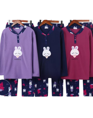 Pijama Mujer Polar Colores Surtidos  x 12 Unds.Talla:  M - L - XL - XXL