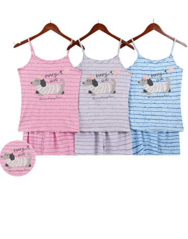 Pijama de Mujer Algodón Colores Surtidos x 12 Unds. Talla: M / L - XL / XXL