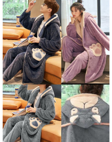 Pijama de Mujer y Hombre Plush x 3 Unds.Talla: Estándar