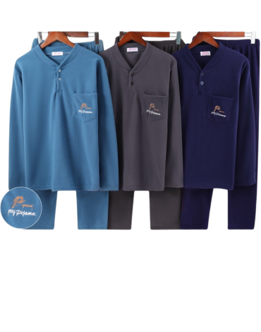 Pijama de Polar para Hombre x 12 Unds. Talla: M - L - XL - XXL