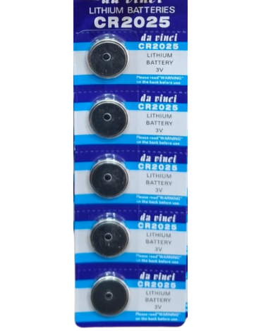 10 Pack de Pila CR2025 3 V Litio Tipo Botón (1 Set Trae 5 PCS)