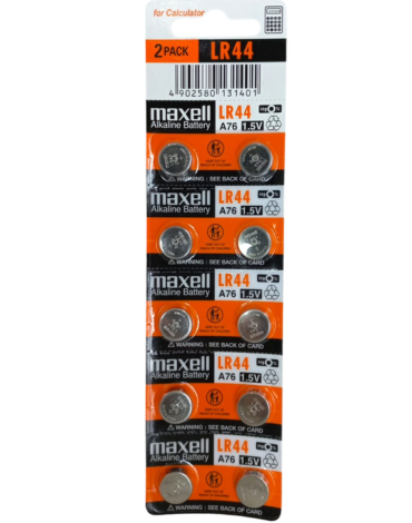 4 Set de Pila Maxell LR44 1.5 Volt (1 Set Trae: 2 PCS)