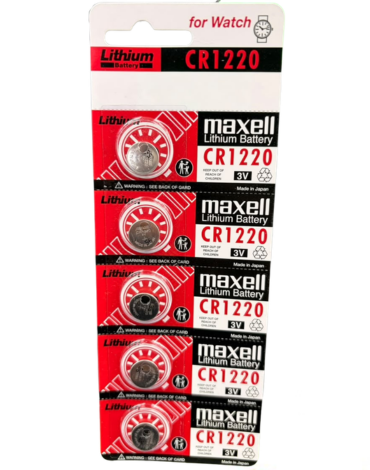Pilas Maxell CR1220 3Vx 6 Unids.