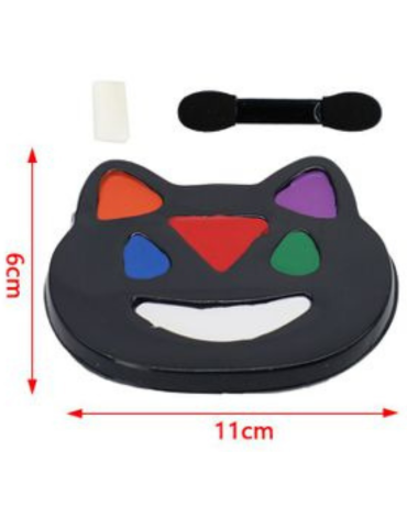 Pintura Facial para Halloween x 12 Unds.Medida: 6 x 11 cm aprox.