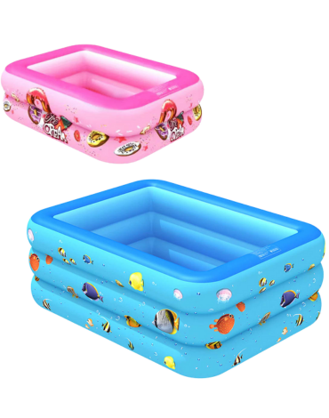 Piscina Inflable con Diseño x 5 Unds. Medida: 150 x 110 x 56 cm aprox