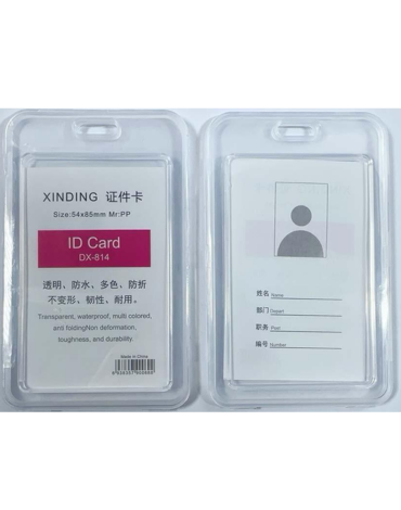 Porta Tarjetas ID ambos lados horizontal x 50 Unds. Medidas: 54 x 85 mm aprox