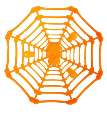 Platos de Frutas Araña Halloween x 6 Unds. Medida: 28 x 8.3 cm aprox.