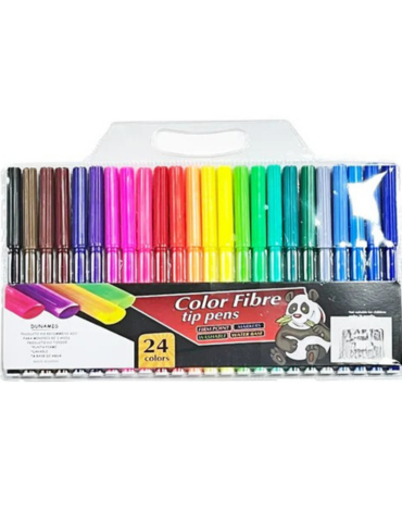 6 Set Plumones Permanentes Colores Surtidos  (1 Set Trae : 24 Colores)