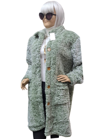 Polerón Peludito de Mujer Largo Colores Surtidos x 2 Unds.Talla: Estándar