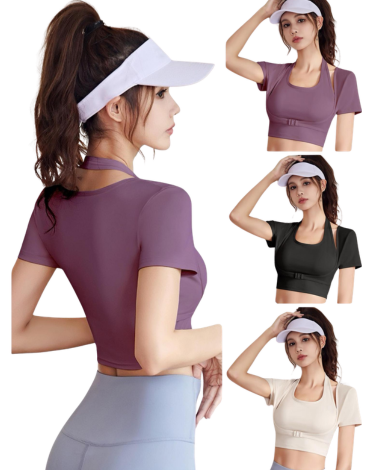 Polera Deportiva de Mujer Colores Surtidos x 12 Unds Talla: S / M - L / XL