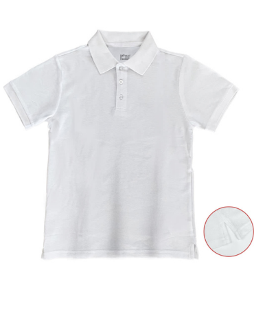 Polera Piqué de Niña Cuello Pique Manga Corta x 12 Unds. Talla: 6 /8 / 10 /12