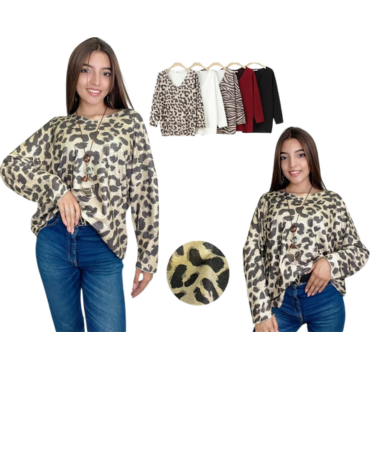 Polera con Brillo de Dama x 12 Unds.Talla: S /M - L / XL