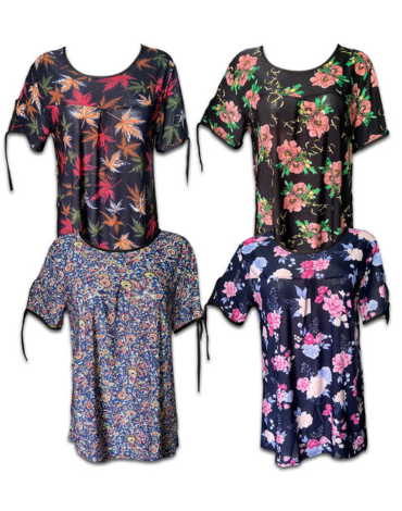 Polera de Dama Modelos Surtidos x 12 Unds Talla:M / L -XL/XXL