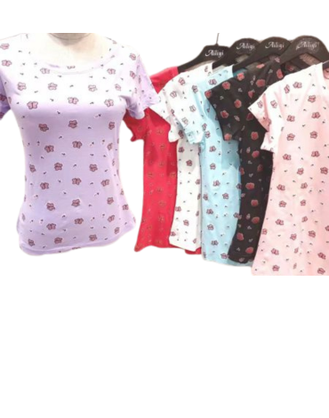 Polera de Dama con Diseño x 12 Unds Talla: S / M - L / XL