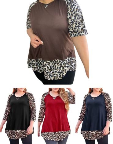 Polera de Dama Colores Surtidos x 4 Unds Talla: Estándar