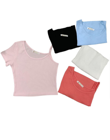 Polera de Dama Colores Surtidos x 12 Unds.Talla: S / M  - L /XL
