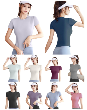 Polera de Mujer Deportiva Colores Surtidos x 6 Unds Talla: S / M - M / L