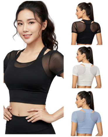 Polera de Mujer Deportiva Colores Surtidos x 6 Unds Talla: S / M - M / L