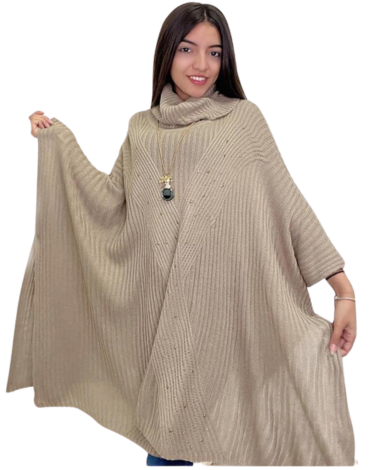 Poncho Lana de Dama x 12 Unds.Talla: S / M - L / XL