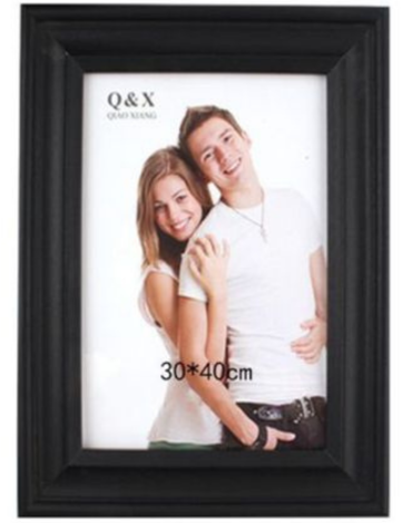 Porta Retrato de Simil Madera con Vidrio x 12 Unds. Medida:30 x 40 cm aprox.