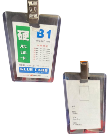 Porta Tarjetas ID ambos lados x 40 Unds.