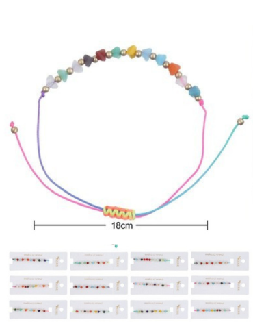 Pulseras de Hilo Colores Surtidos x 24 Unds.Medida : 18 cm aprox.