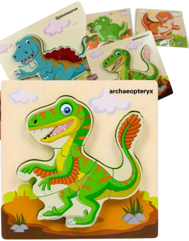 Puzzle de Madera Dinosaurio x 6 Unds.