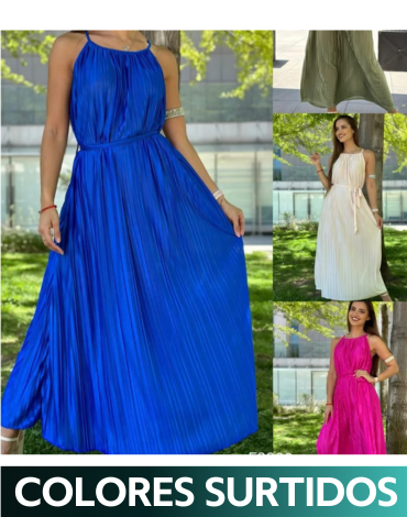 Vestido Plisado x 12 Unds Talla: Estándar