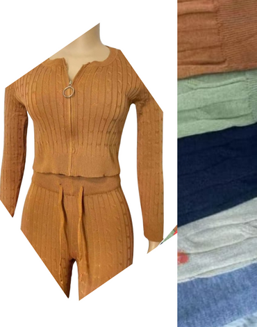 Conjunto de Lana con Cierre Colores Surtidos x 6 Unds. Tallas: S-M / L - XL