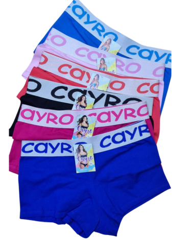 Bóxer de Algodón para Dama Colores Surtidos x 12 Unds. Tallas: M - L - XL