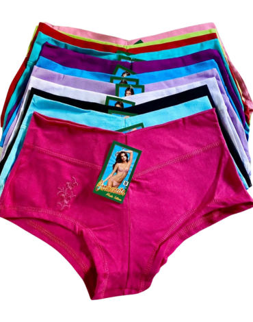 Calzón para Damas Colores Surtidos x 12 Unds. Tallas: M - L - XL