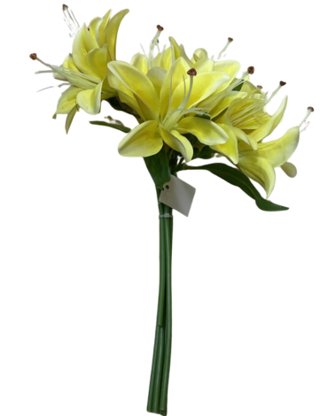 4 Ramos de Flores Artificial Color Único.Medida: 30 cm aprox.(1 Ramo Trae: 6 Flores)