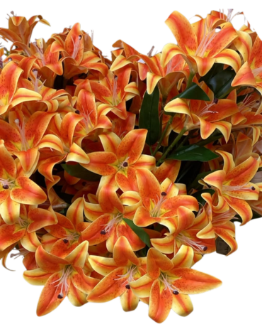 4 Ramos de Flores Color Único.Medida: 50 cm aprox.(1 Ramo Trae: 8 Flores)