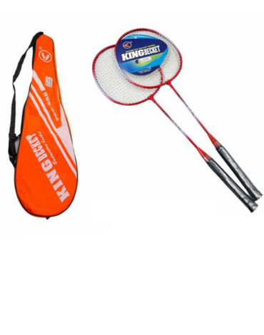 4 Set de Raquetas Badminton con Funda (1 Set : 2 PCS).