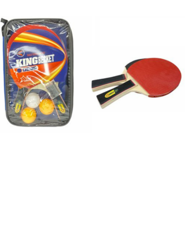 Raquetas Ping Pong con Funda x 6 Unds.