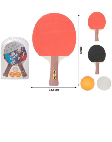 6 Set de Raquetas Ping Pong.Medida: 38 x 23.5 cm aprox.