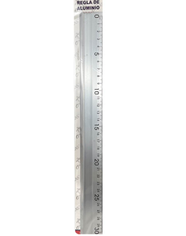 Regla Metálica  x 12 Unds. Medida : 30 cm aprox.