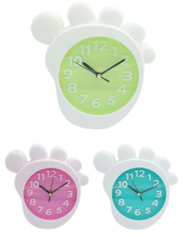 Reloj Despertador Colores Surtidos x 4 Unds.Medida: 17.2  x 17.5 cm aprox.
