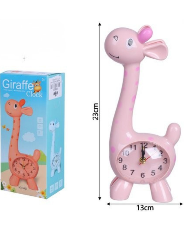 Reloj Infantil Jirafa x 4 Unds.Medida: 23 x 13 cm aprox.