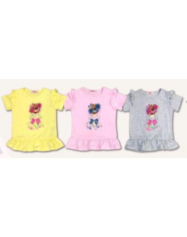 Polera de Niña x 15 Unds. Tallas: 1 a la 5.