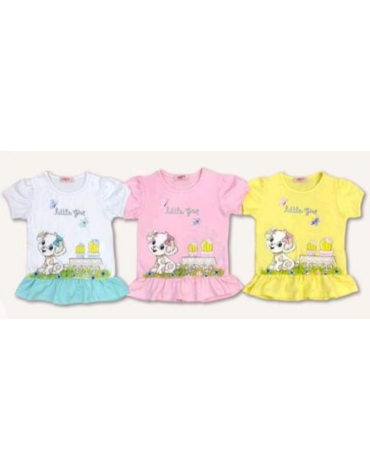 Polera de Niña x 15 Unds. Tallas: 1 a la 5.