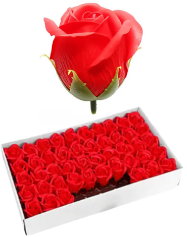Rosas de Jabón Aromáticas Rosa 50 PCS x 3 Unds.Medida : 5 cm aprox.