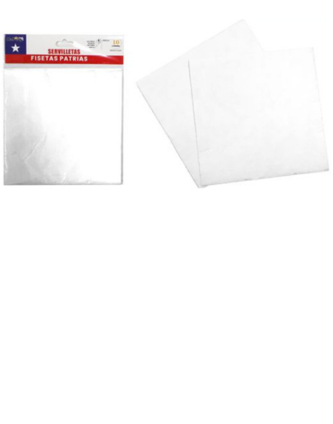 12 Set Servilletas Color Único .Medida: 33 x 33 cm aprox (Set Trae : 10 PCS )