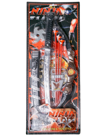 4 Set Espada Ninja con Arco (1 Set: Trae: 8 PCS)