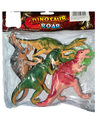 6 Set Dinosaurios (1set Trae: 4 PCS)